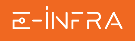 E INFRA Logo bck orange